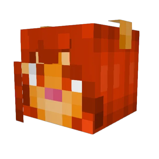 GamerSimba1 Minecraft avatar head, 3D render