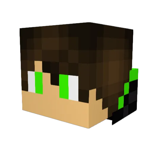 GamerSkibo Minecraft avatar head, 3D render
