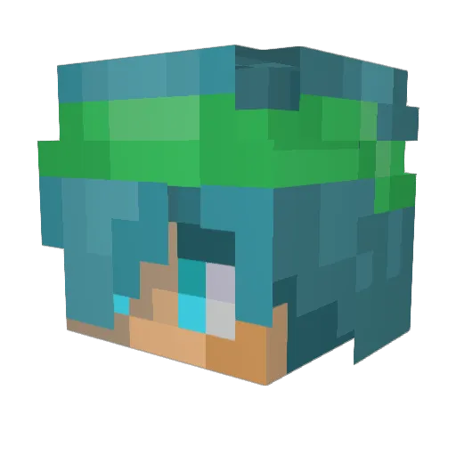 GamerSpaghet29 Minecraft avatar head, 3D render