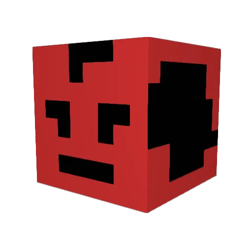GamerSpot124 Minecraft avatar head, 3D render