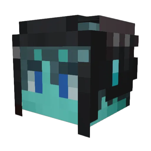 GamerTEEL Minecraft avatar head, 3D render