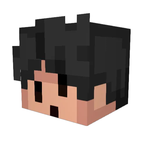 GamerTab Minecraft avatar head, 3D render