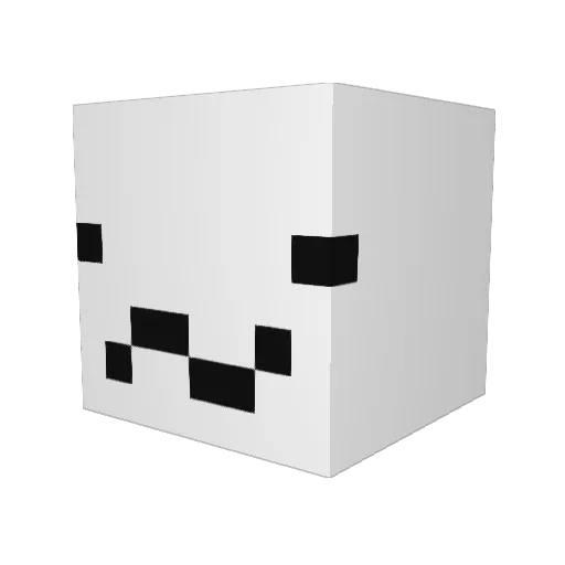 GamerTag17 Minecraft avatar head, 3D render
