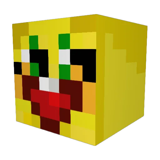 GamerTails09 Minecraft avatar head, 3D render