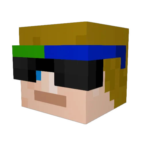 GamerTim3YT Minecraft avatar head, 3D render
