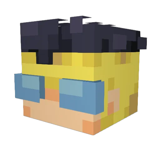 GamerTyson3 Minecraft avatar head, 3D render