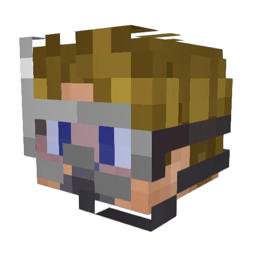 GamerXD9700 Minecraft avatar head, 3D render