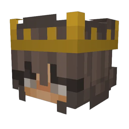Gamer_Girl_06 Minecraft avatar head, 3D render