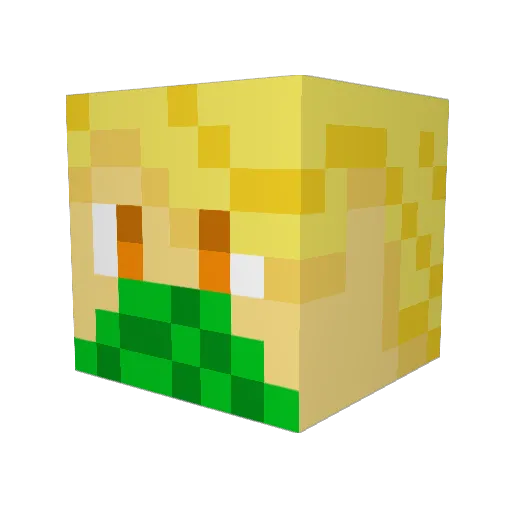 Gamer_Jacob Minecraft avatar head, 3D render