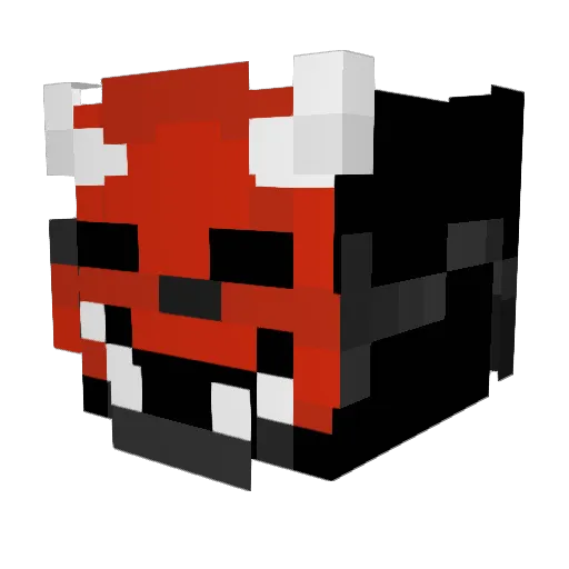 Gamer_Mango4 Minecraft avatar head, 3D render
