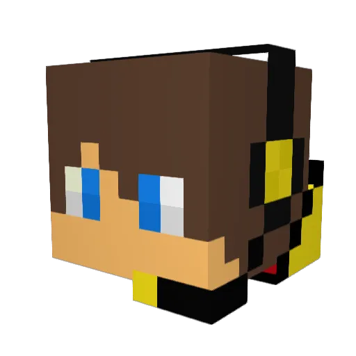 Gamer_Republic Minecraft avatar head, 3D render