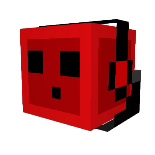 Gamer_Slime Minecraft avatar head, 3D render