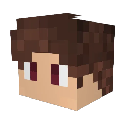 Gamer_TobiYT Minecraft avatar head, 3D render
