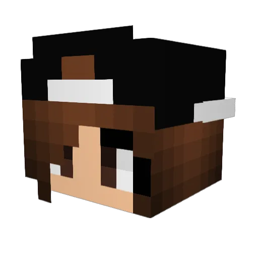 Gamer_girl0128 Minecraft avatar head, 3D render