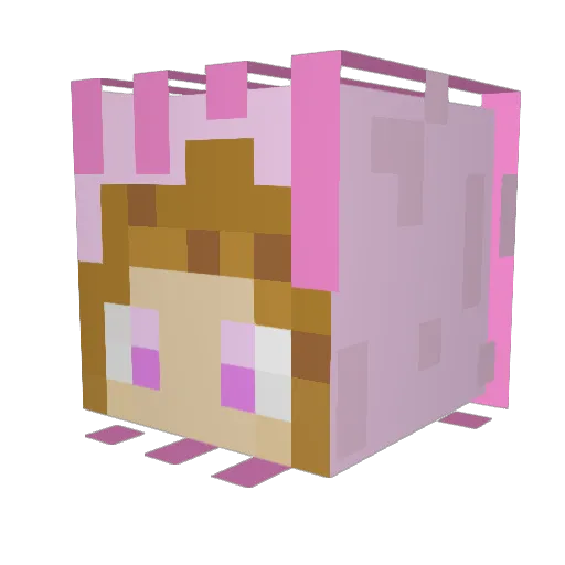 Gameraculer Minecraft avatar head, 3D render