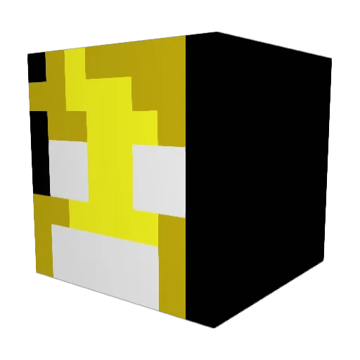 Gameragen Minecraft avatar head, 3D render