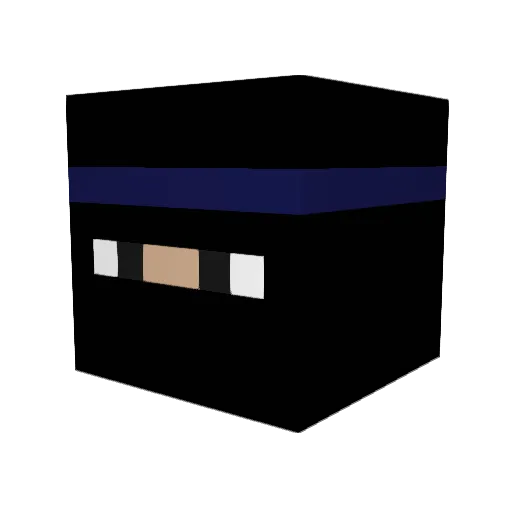 Gameratd Minecraft avatar head, 3D render