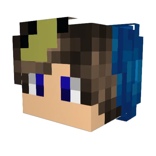 Gamerboy1232 Minecraft avatar head, 3D render