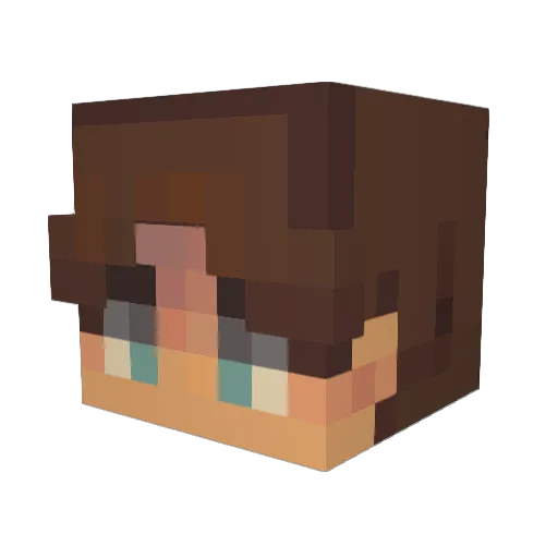 Gamerboyyummy Minecraft avatar head, 3D render