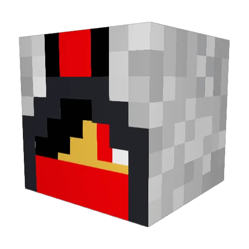 Gamercrafter360 Minecraft avatar head, 3D render