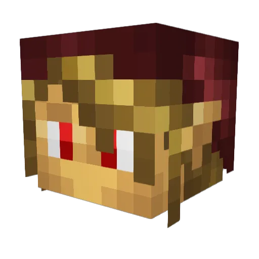 Gamerhead96 Minecraft avatar head, 3D render