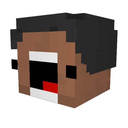 Gamerhenne69 Minecraft avatar head, 3D render