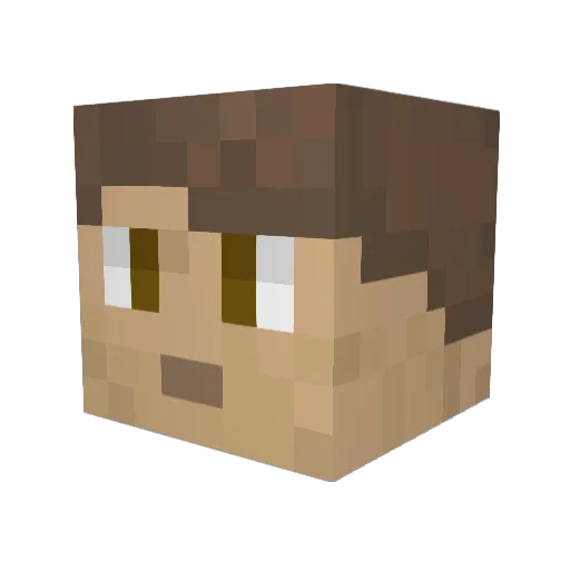 Gamerjay100 Minecraft avatar head, 3D render