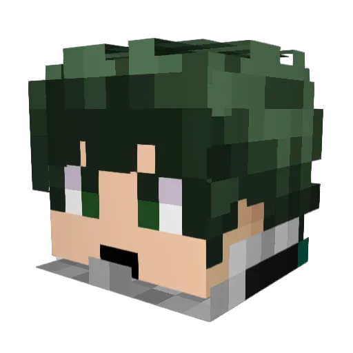 Gamerkiyo Minecraft avatar head, 3D render