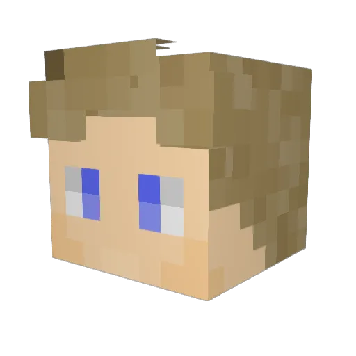 Gamerknight63 Minecraft avatar head, 3D render