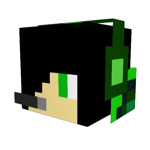 Gamerkwt965 Minecraft avatar head, 3D render