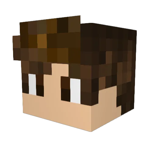 GamerlageHD Minecraft avatar head, 3D render