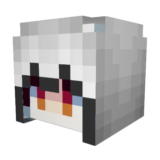 Gamerluca8 Minecraft avatar head, 3D render