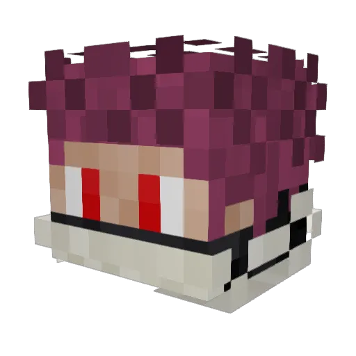 Gamernwer Minecraft avatar head, 3D render