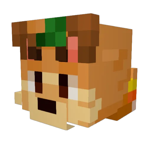 Gamers132 Minecraft avatar head, 3D render