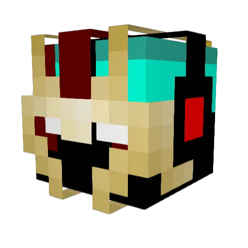 Gamers_Builds Minecraft avatar head, 3D render
