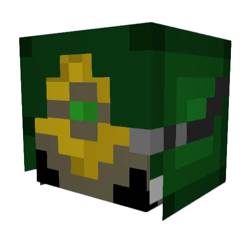 Gamerug1 Minecraft avatar head, 3D render