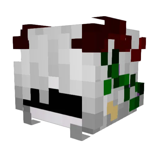 Gamerwolf_27 Minecraft avatar head, 3D render