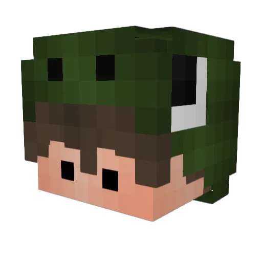 Gamerxd24 Minecraft avatar head, 3D render