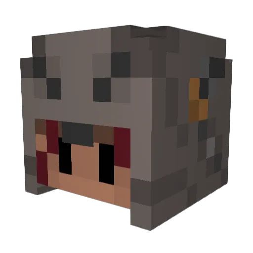 GamerxsonyX Minecraft avatar head, 3D render
