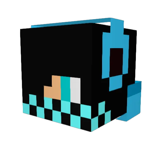 Gamerzocker12 Minecraft avatar head, 3D render