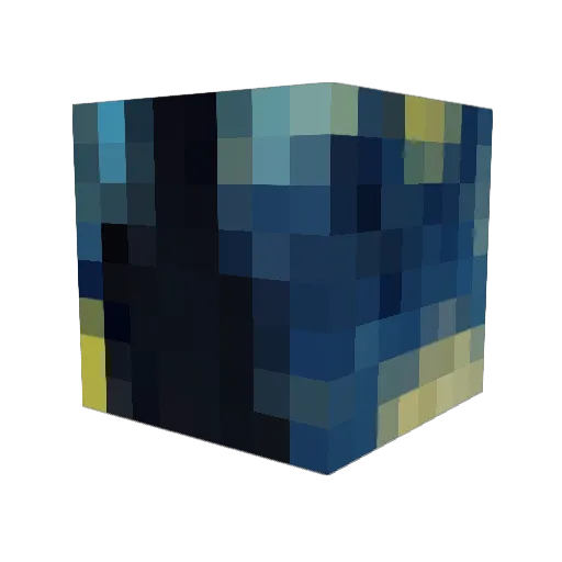 Games4Art Minecraft avatar head, 3D render