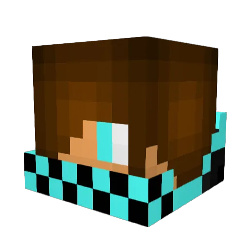 Games54 Minecraft avatar head, 3D render