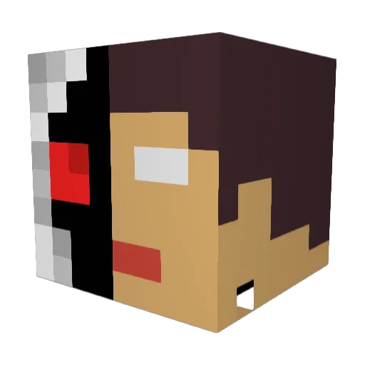 GamesBoyTR Minecraft avatar head, 3D render