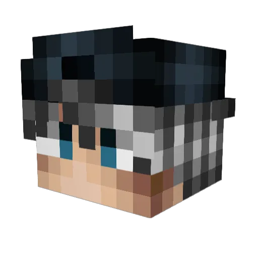GamesSpeed Minecraft avatar head, 3D render