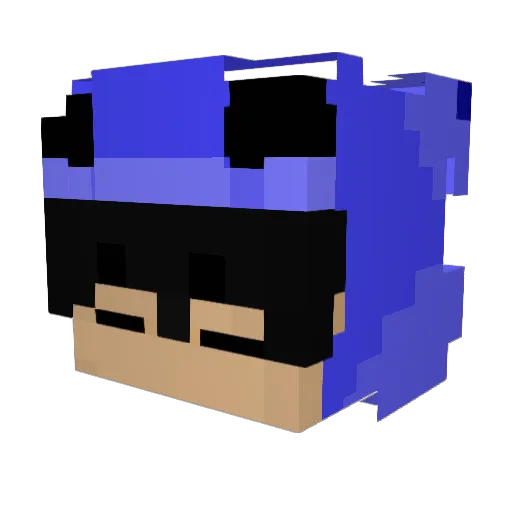 GamesVivo Minecraft avatar head, 3D render