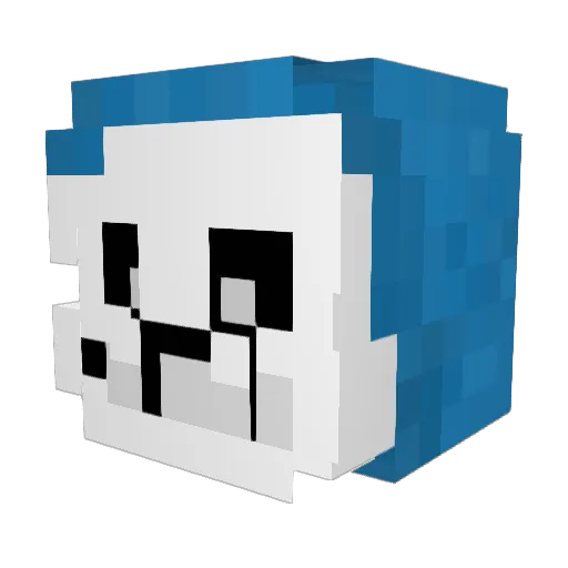 Gameset1234 Minecraft avatar head, 3D render