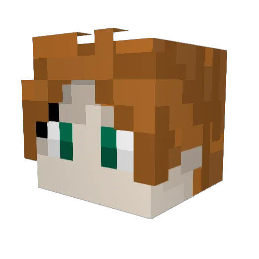 Gamesgroup Minecraft avatar head, 3D render