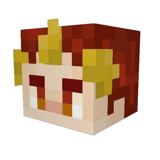 Gameslayer18 Minecraft avatar head, 3D render