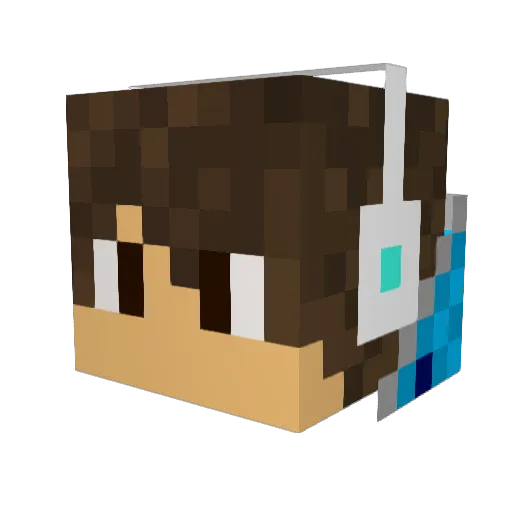 Gamestar_YT Minecraft avatar head, 3D render