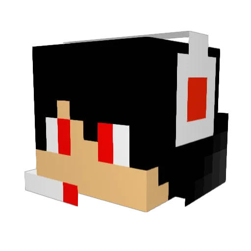 Gamet21 Minecraft avatar head, 3D render